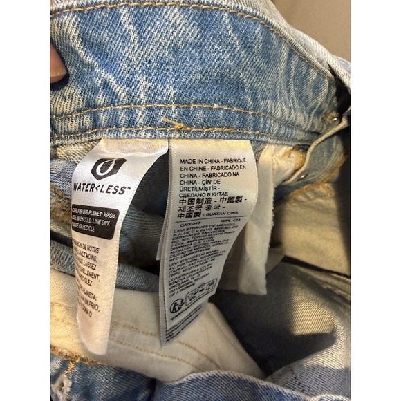 Levis Denim Overalls Light Wash Two Horse Brand Workwear Dungarees Blue Sz M - Picture 11 of 11